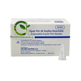 Aguja Para Pen Insulina 31 G X 6 Mm Life Care
