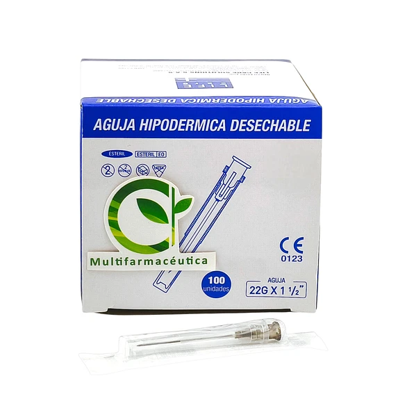 Aguja Hipodérmica 22 G X 1-1/2 Life Care
