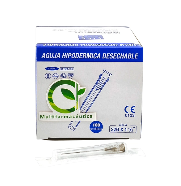 Aguja Hipodérmica 22 G X 1-1/2 Life Care