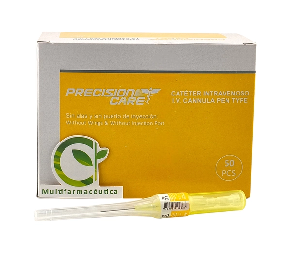 Catéter Intravenoso 24 G X 19 Mm X 50 Und Precision Care