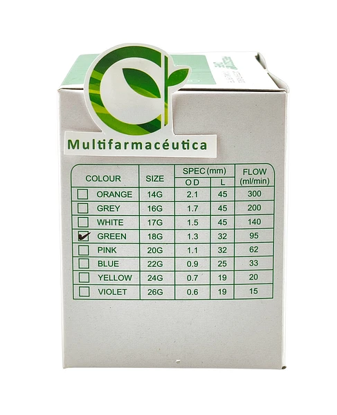 Catéter Intravenoso 18 G X 32 Mm X 50 Und Precision Care