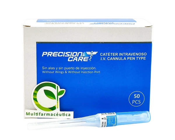 Catéter Intravenoso 22 G X 25 Mm X 50 Und Precision Care