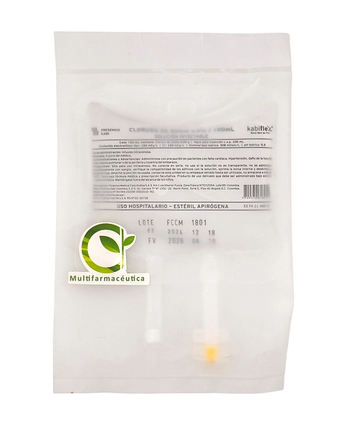 Cloruro De Sodio Al 0.9% Solución Salina 100ml Fresenius Und