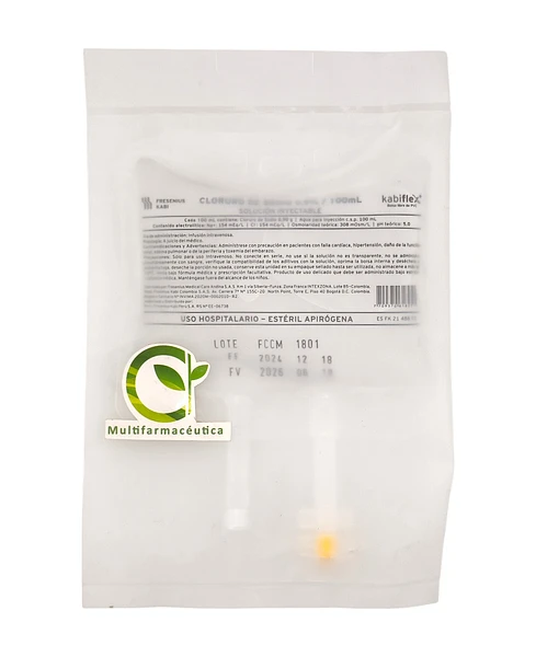 Cloruro De Sodio 0.9% Solución Salina 100ml Fresenius Cjx90