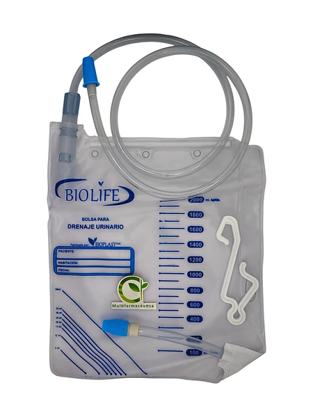 Bolsa Drenaje Urinario Adulto X 2000 Ml Life Care