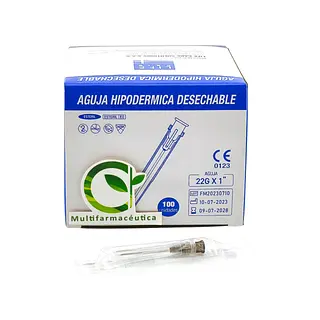 Aguja Hipodérmica 22 G X 1 Life Care