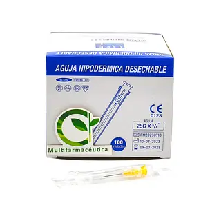 Aguja Hipodérmica 25 G X 5/8 Life Care