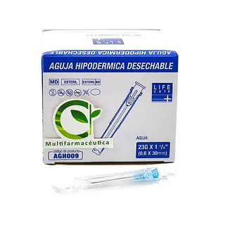 Aguja Hipodérmica 23 G X 1-1/4 Life Care