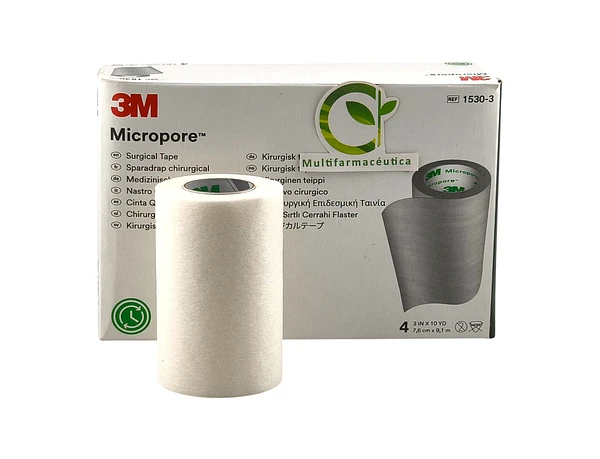 Micropore Blanco 3" X 10 Yds (7.6 Cm X 9.14 Mt) 3m Und