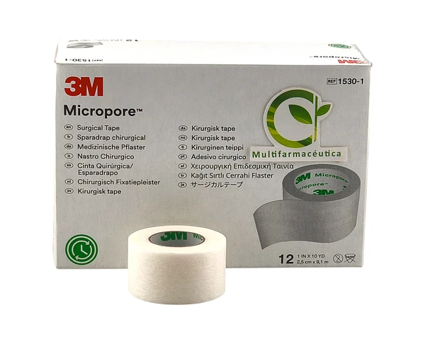 Micropore Blanco 1" X 10 Yds (2.54 Cm X 9.14 Mt) 3m Und