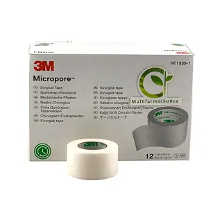 Micropore Blanco 1" X 10 Yds (2.54 Cm X 9.14 Mt) 3m Cjx12