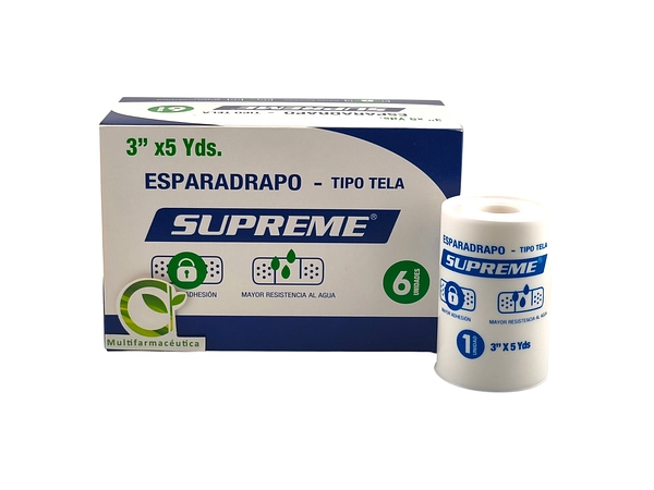 Esparadrapo Tela Blanco 3" X 5yd (7.6 X 457cm) Und Protex