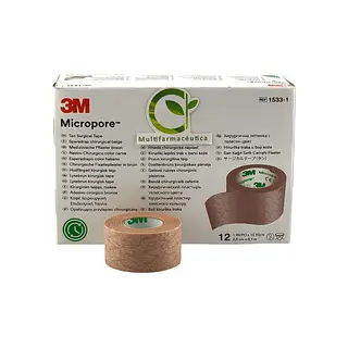 Micropore Piel 1" X 10 Yds (2.54 Cm X 9.14 Mt) 3m Cjx12