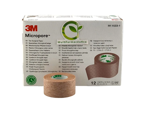 Micropore Piel 1" X 10 Yds (2.54 Cm X 9.14 Mt) 3m Und