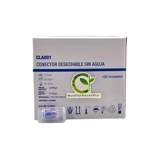 Conector Libre De Aguja Caja X 100 Und Life Care