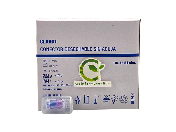 Conector Libre De Aguja Caja X 100 Und Life Care