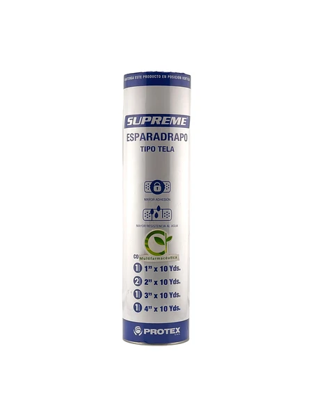 Tubo Surtido De Esparadrapo Tela Blanco X 5 Und