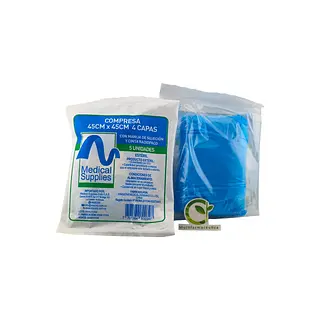 Compresa Esteril 45 X 45 Cm Sob X 5 Rx Medical Supplies