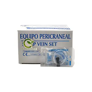 Equipo Pericraneal 22g X 3/4 Color Negro Importado