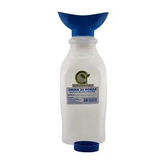 Frasco Recolector De Orina 2 Lts 24 Horas Con Embudo