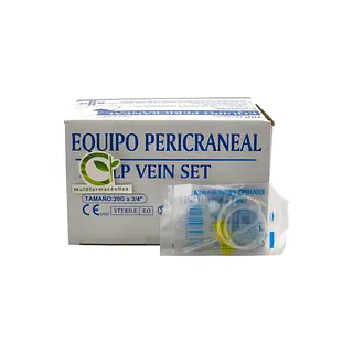 Equipo Pericraneal 20g X 3/4 Color Amarillo Importado