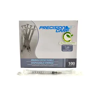 Jeringa Desechable 1ml 27g X 1/2 Precision Care