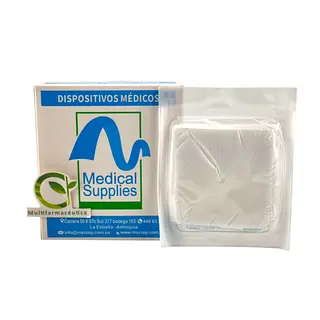 Gasa Esteril No Tejida 3" X 3" Caja X 20 Sob X 5 Und Ms