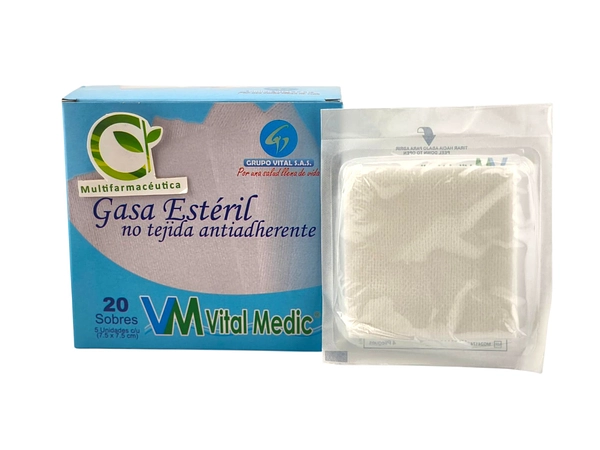 Gasa Esteril No Tejida 3" X 3" Sob X 5 Caja X 20 Sob
