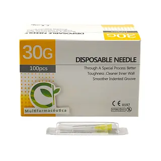 Aguja Hipodérmica 30g X 4mm Caja X 100 Unds