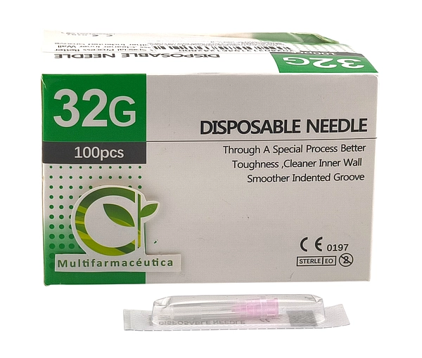 Aguja Hipodérmica 32g X 4mm Caja X 100 Unds