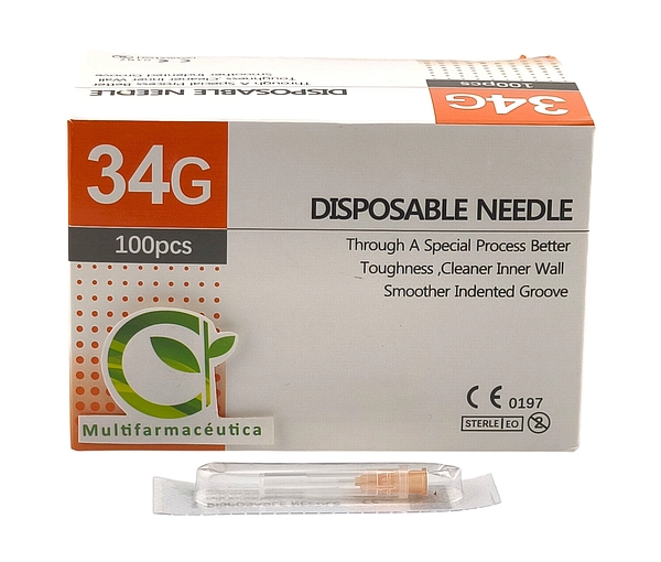 Aguja Hipodérmica 34g X 1.5mm Caja X 100 Unds
