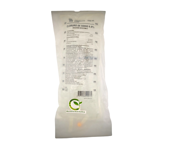 Cloruro De Sodio 0.9% Solución Salina 1000ml Fresenius Und