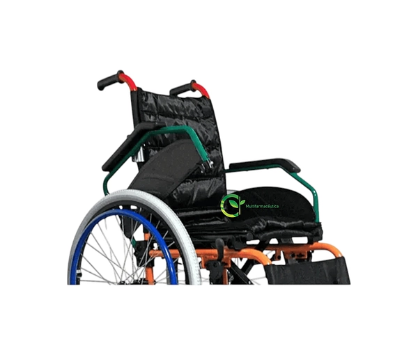 Silla de Ruedas Pediátrica Aluminio Multicolor MUL-FS980LA