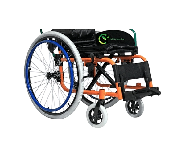 Silla de Ruedas Pediátrica Aluminio Multicolor MUL-FS980LA