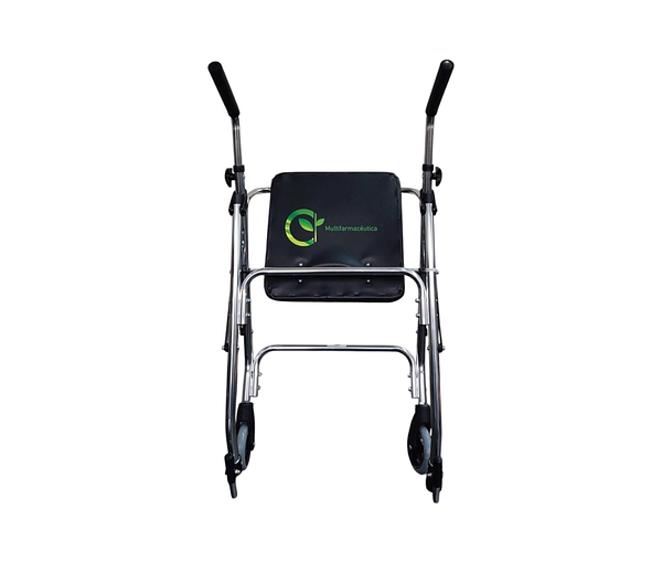 Caminador Con Dos Ruedas Y Asiento Rígido Mul-Fs9142l