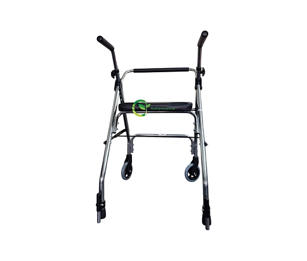 Caminador Con Dos Ruedas Y Asiento Rígido Mul-Fs9142l