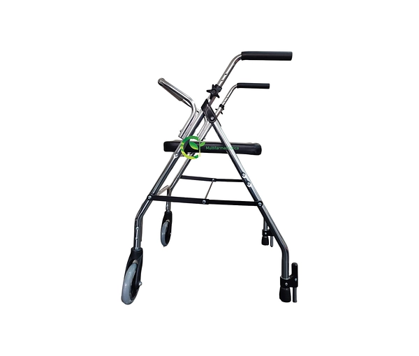 Caminador Con Dos Ruedas Y Asiento Rígido Mul-Fs9142l