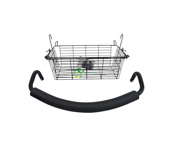 Caminador 4 Ruedas Con Asiento Y Descansa Pies Mul-Fs965lh-B