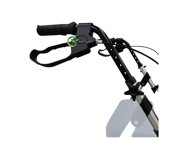 Caminador 4 Ruedas Con Asiento Y Descansa Pies Mul-Fs965lh-B