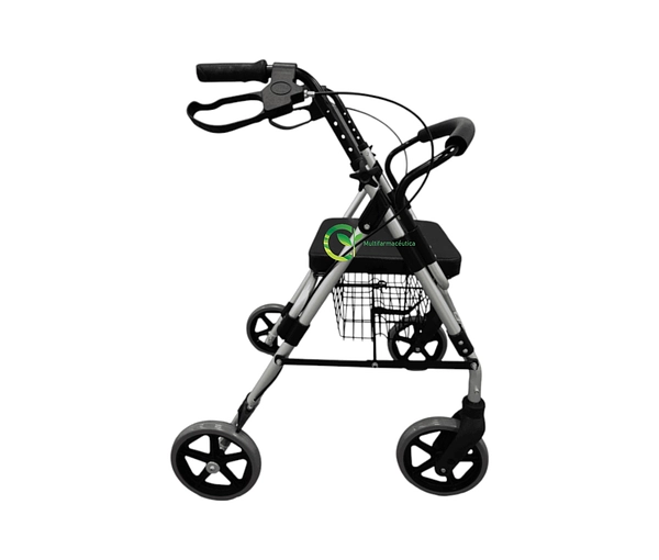 Caminador 4 Ruedas Con Asiento En Cordoban Mul-Fs965lh-1