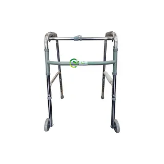 Caminador Plegable En Aluminio De Dos Ruedas Mul-Fs912l