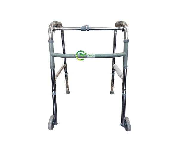 Caminador Plegable En Aluminio De Dos Ruedas Mul-Fs912l