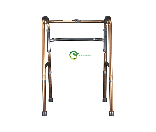 Caminador Plegable Importado Paso A Paso Bronce Mul-Fs919l