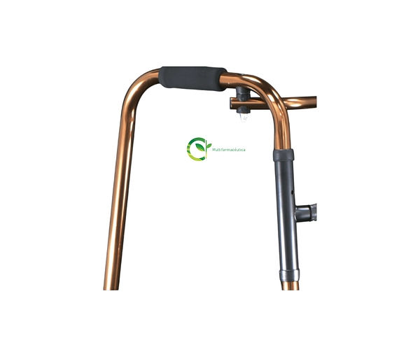 Caminador Plegable Importado Paso A Paso Bronce Mul-Fs919l