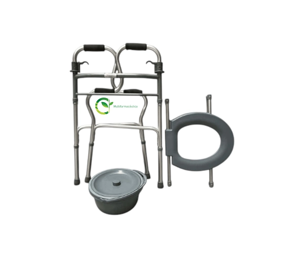 Caminador Doble Apoyo Con Ayuda Sanitaria Mul-Fs9635l