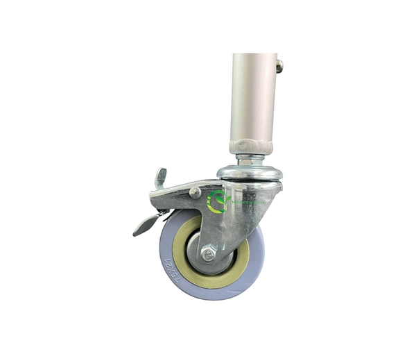 Silla Sanitaria En Aluminio Con Rodachines Mul-Fs696l