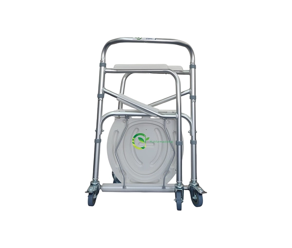 Silla Sanitaria En Aluminio Con Rodachines Mul-Fs696l