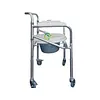 Silla Sanitaria En Aluminio Con Rodachines Mul-Fs696l