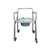 Silla Sanitaria En Aluminio Con Rodachines Mul-Fs696l