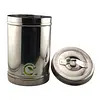 Tarro Algodonero Con Tapa De 12 X 18 Acero Inoxidable